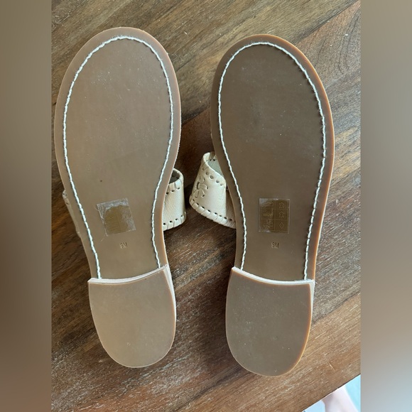 Jack Rogers “Jacks Flip Flops” in Gold - Picture 2 of 2